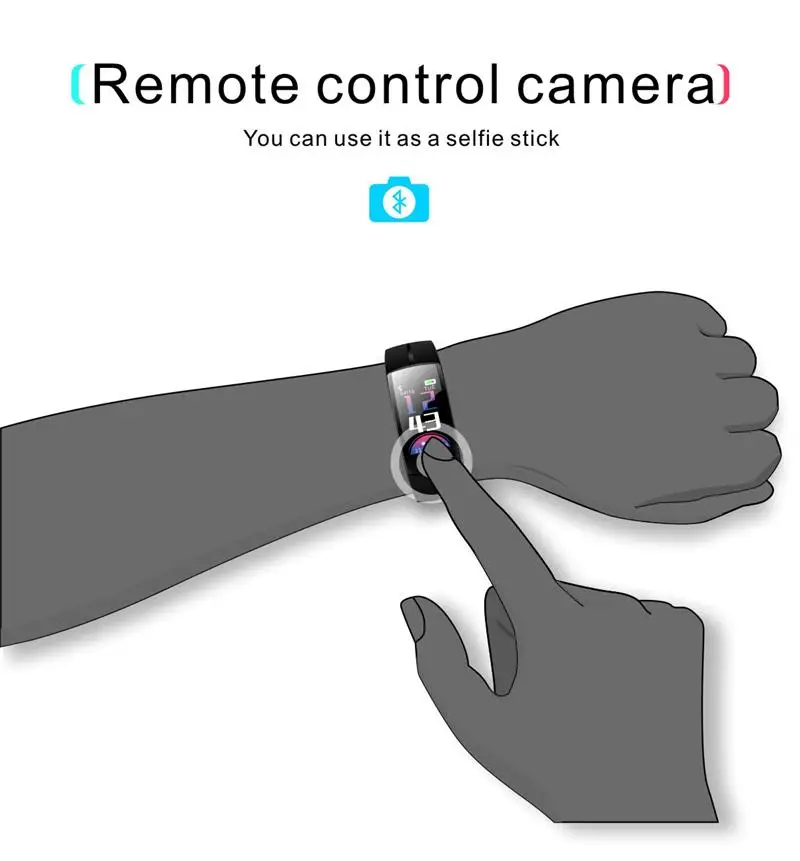 2018 NEW Blood Pressure Smart Bracelet Heart Rate Monitor Blood Oxygen Monitor IP67 Fitness Tracker for Andriod IOS VS QS80 QS90 (12)