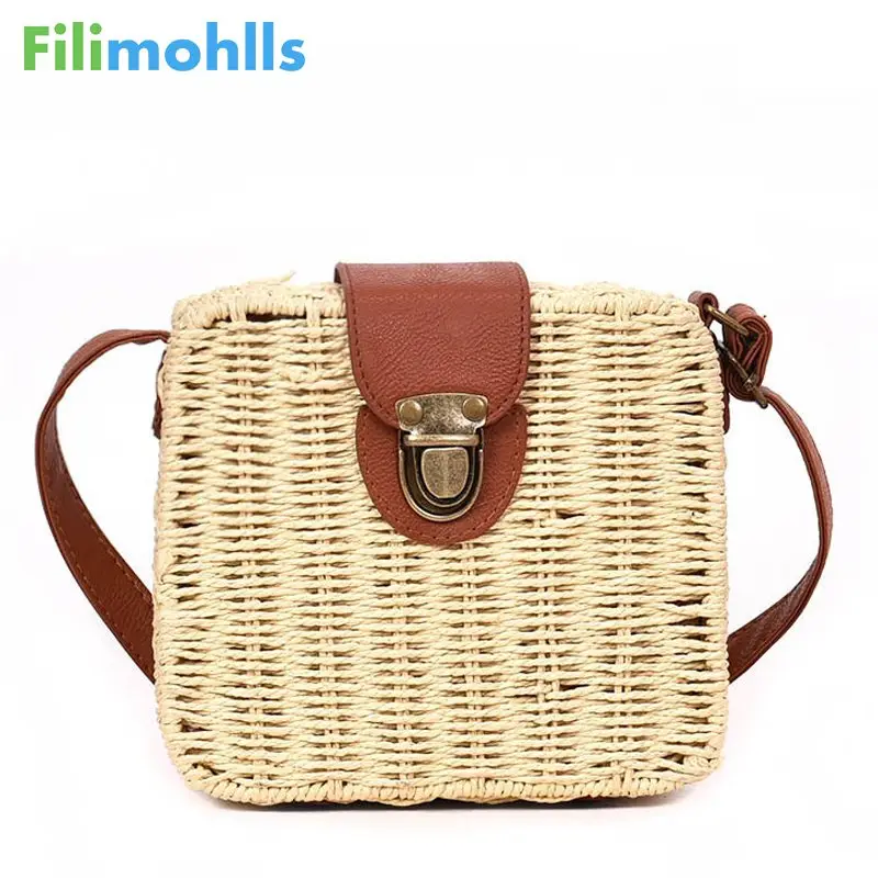 Womens Handbags Mini Women Messenger Bags Leather Square Straw Ladies Crossbody Bag Shoulder Summer Bolsa Feminina S1444 huismerk kopen in de aanbieding Womens Handbags Mini Women Messenger Bags Leather Square Straw Ladies Crossbody Bag Shoulder Summer Bolsa Feminina S1444 huismerk kopen in de aanbieding
