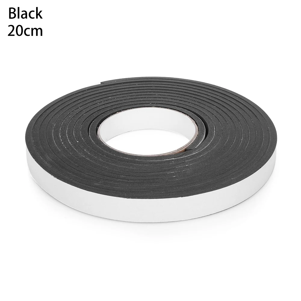 black-20mm Мягкая 5 м самоклеящаяся уплотнительная лента для окон двери автомобиля шумоизоляция резиновая Пылезащитная уплотнительная лента окна аксессуары для ванной комнаты - Цвет: black-20mm