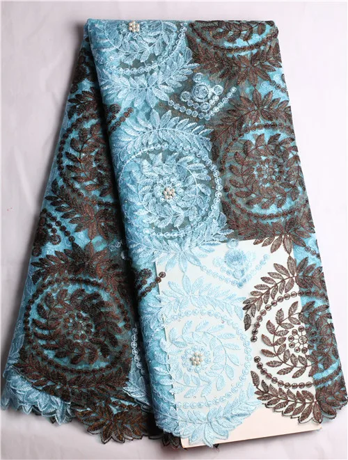 

Heavy sequins african lace fabric,SUMMER paillette african french lace high quality