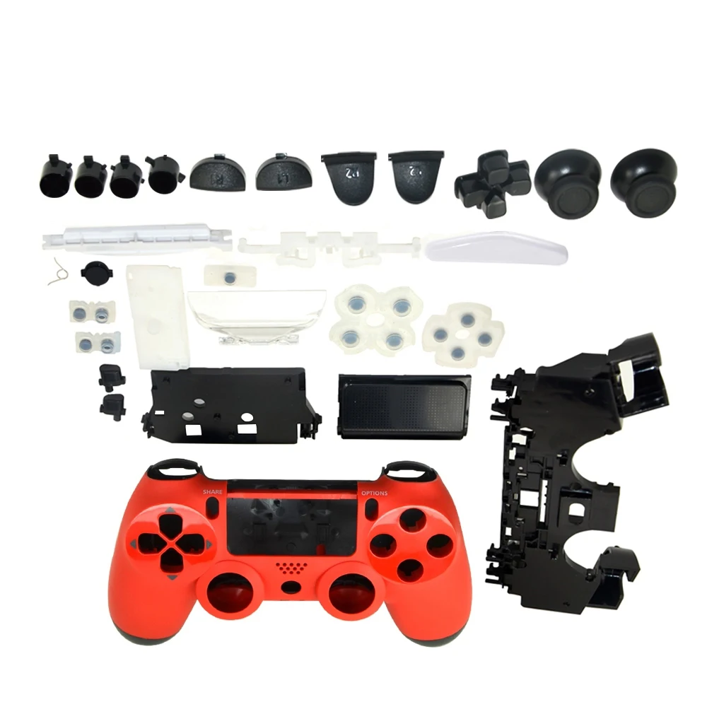 

10PCS a lot Generic Metal Plating Protective Case Cover Skin Housing shell Case For Sony Playstation 4 PS4 Handle controller