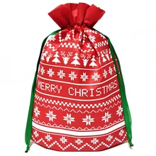 Легкие украшения Подарочная сумка Дети фестиваль сахар милый мешок для конфет Рождество дома шнурок