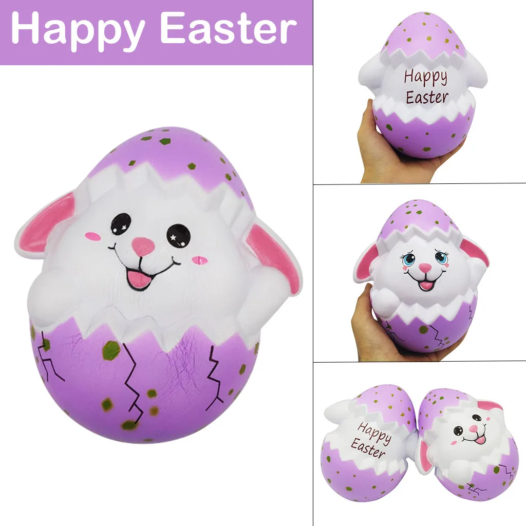 Милый мягкий Happy Easter Bunny ароматизированный медленный нарастающее при сжатии собирать пасхальные JUN9 P35