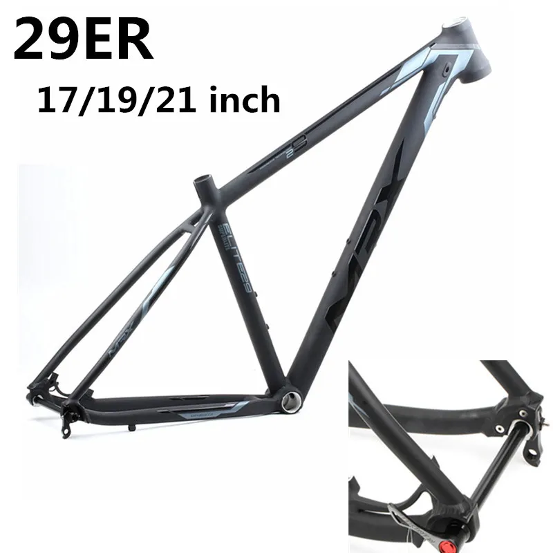 HIMALO bicicletta 29ER telaio In lega di Alluminio leggero Della Bici mtb  Telaio 17 19 21 BSA Conico Mountain thru axle nero opaco|Bicycle Frame| -  AliExpress