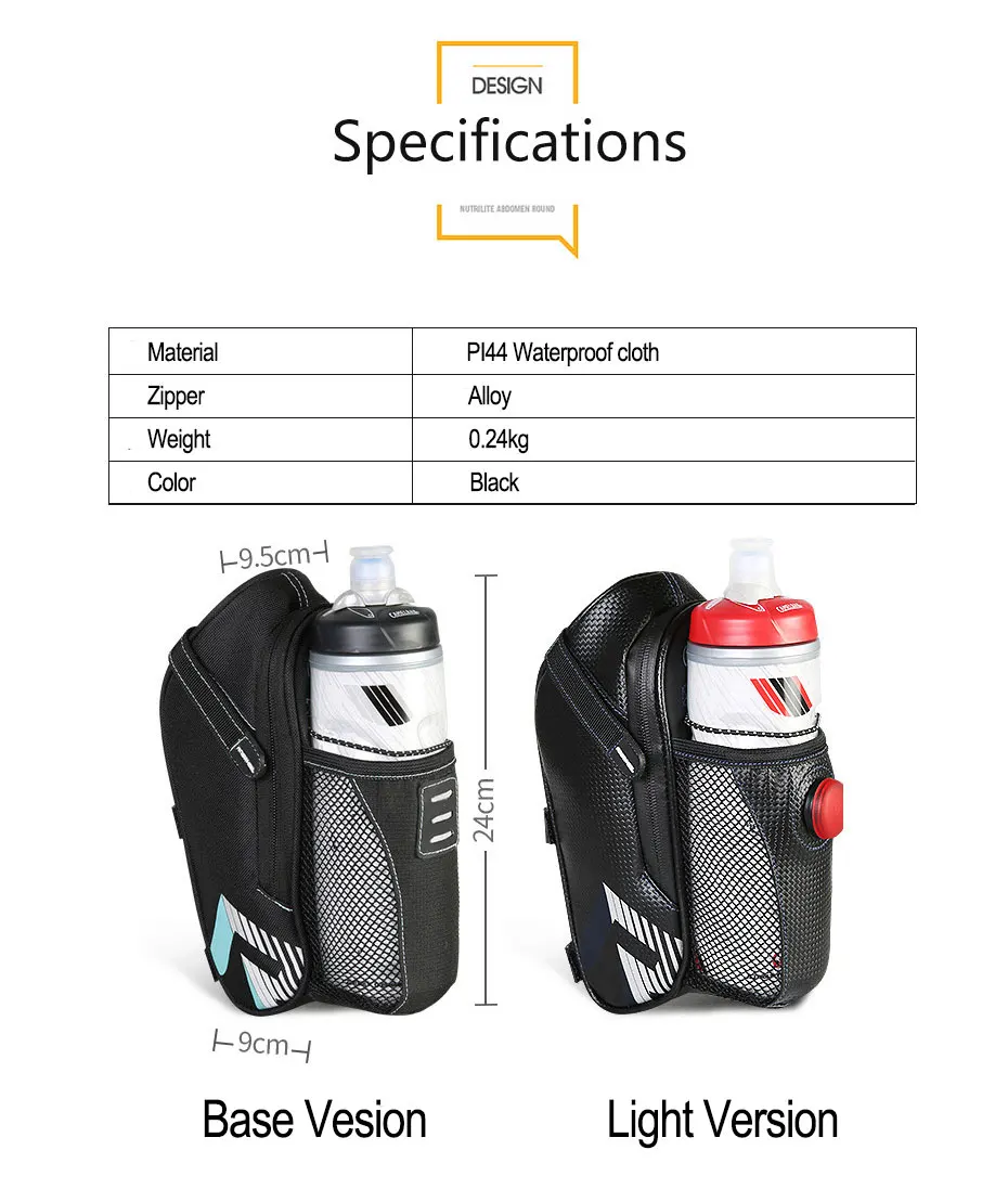 Cheap Warning Light Bike Bag Bicycles Cycling Kettle Bag on a Frame Multifunction Bags Bike Accessories Bicycle Backpack sacoche velo 6