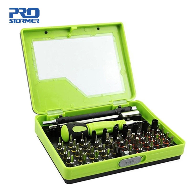

PROSTORMER 53 in 1 Magnetic Screwdriver Set Precision Screwdriver ToolTweezer Flexible Drill Shaft for Rc Pc PDA Mobile Car