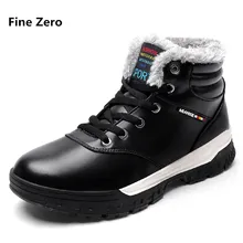 Fine Zero/мужские зимние теплые плюшевые ботинки на меху; большие размеры 47, 48; botas; модные мужские ботинки с высоким берцем; удобные дышащие ботинки; zapatos hombre