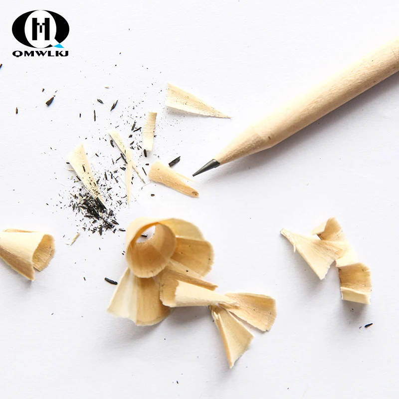 

5 Pcs HB Eco-friendly Natural Wood Pencil Black Hexagonal Non-toxic Standard Pencil Cute Stationery Office School Supplies