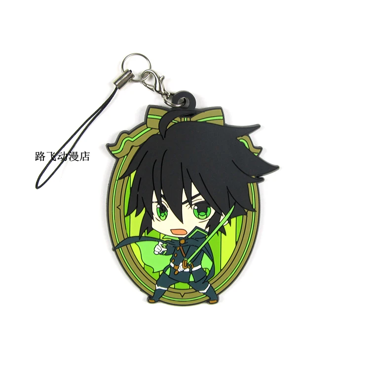 Резиновый брелок Серафим из аниме Аниме Yuichiro Hyakuya Hiiragi Shinoa Yoichi Saotome Shiho Kimizuki