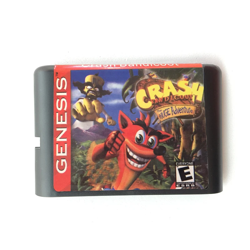 Crash Bandicoot для 16 бит sega MD карточная игра Mega Drive Genesis видео консоли | Электроника