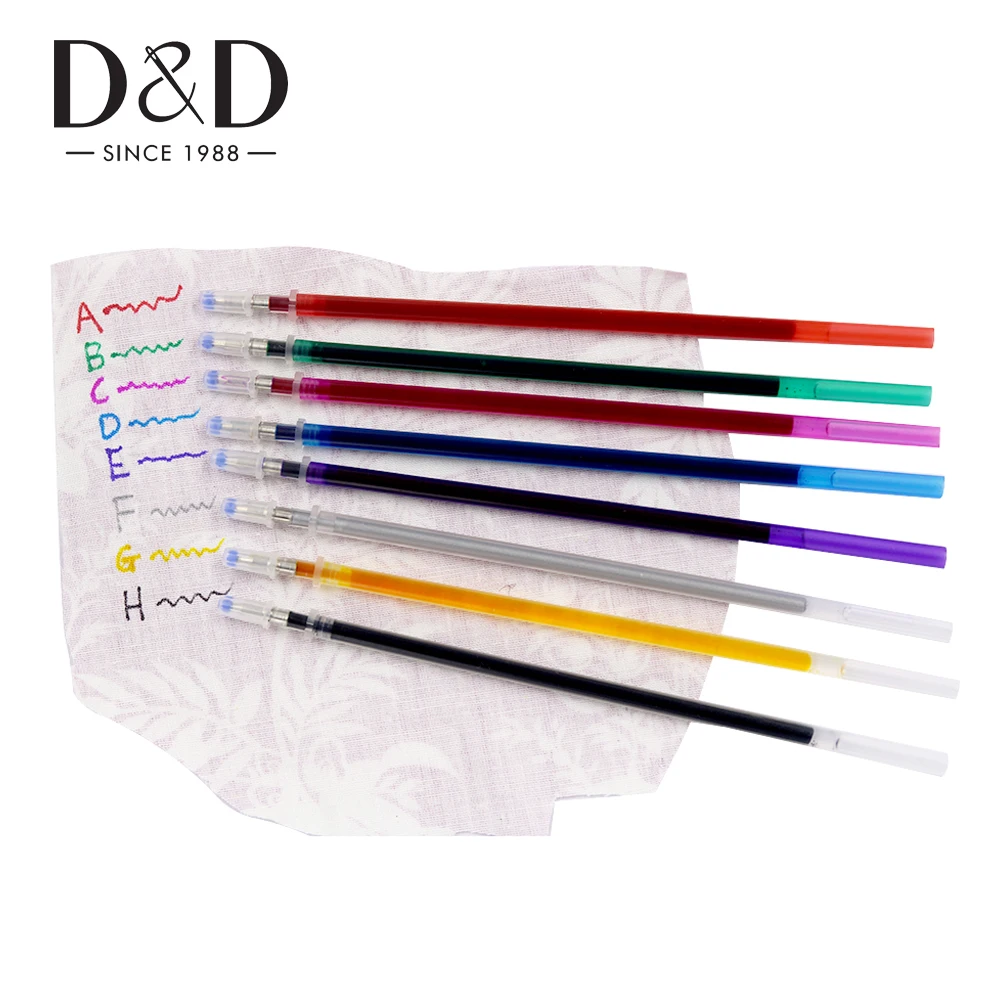 

10pcs Water Erasable Pens Fabric Markers Refill Soluble Cross Stitch Tool Pencil Patchwork Needlework Sewing Accessories Tools