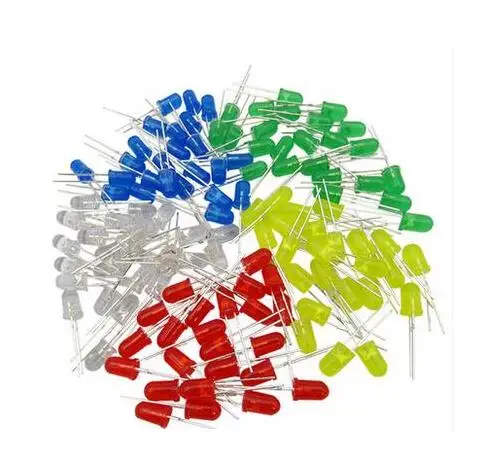 Special Price Free Shipping 500 Pcs 3 MM Diode LED Kit of Various Colors Red Green Blue Yellow White