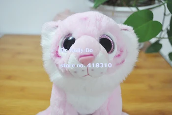 

Original Pink Tiger Simulation Animal Stuff Forest Animal Plush Toy Doll Children Birthday Gift
