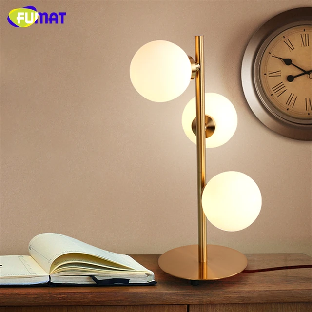 Fumat Gl Table Lamp Modern 3 Heads Round Ball Led Fumat Gl Table Lamp Modern 3 Heads Round Ball Led Light Indoor Lightings Nordic
