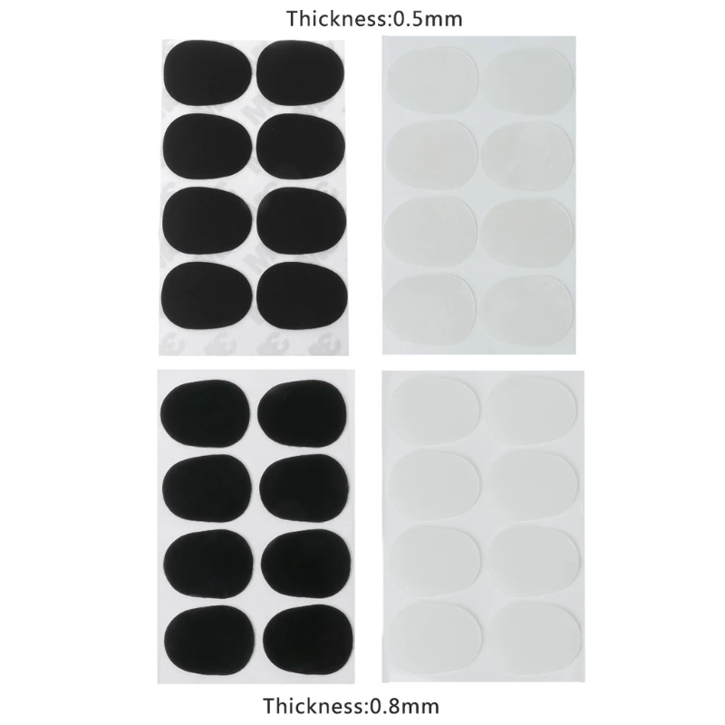 

8pcs Treble/Alto/Tenor Sax Clarinet Mouthpiece Patches Pads Cushions 0.5mm 0.8mm 10166