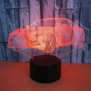 

Fashion 3D LED USB Cool Car Lighting Cable Children's Bedroom Decorative Night Light Multicolor Table Lamp Kid's Toys Gifts
