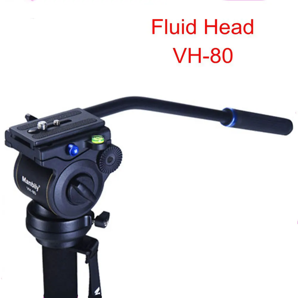 

Manbily VH-80 Video Camera Damping Fluid Tripod Head Panoramic Hydraulic Head for Slider Monopod DSLR Camera Shooting Video Film