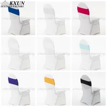 50 шт спандекс лайкра чехол для свадебного стула широкие пояса-кушаки Свадебная вечеринка стул именинника Декор ярко-синий красный черный белый розовый фиолетовый