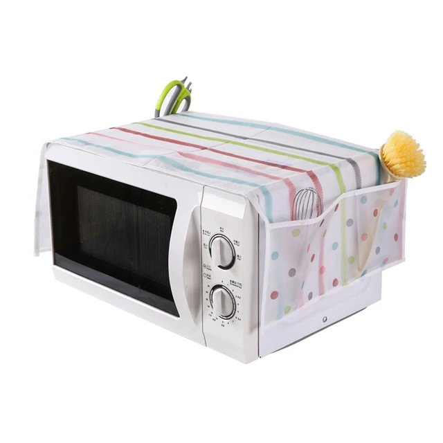 Best Price Microwave Oven Covers 85*34cm Oil and Waterproof Microwave Oven Cover Dual Pocket Microwave  Towel Oven 