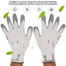 Защитные Перчатки универсальные нейлоновые Нитриловые Перчатки Нескользящие износостойкие защитные перчатки