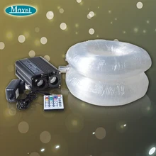 Maykit высокое качество Dc12v Rgb 32 Вт светодио дный оптоволоконного кабеля освещения+ 28 Ключи контроллер+ 680 шт. 6 м Endglow волоконно-оптический кабель для 5*6 м