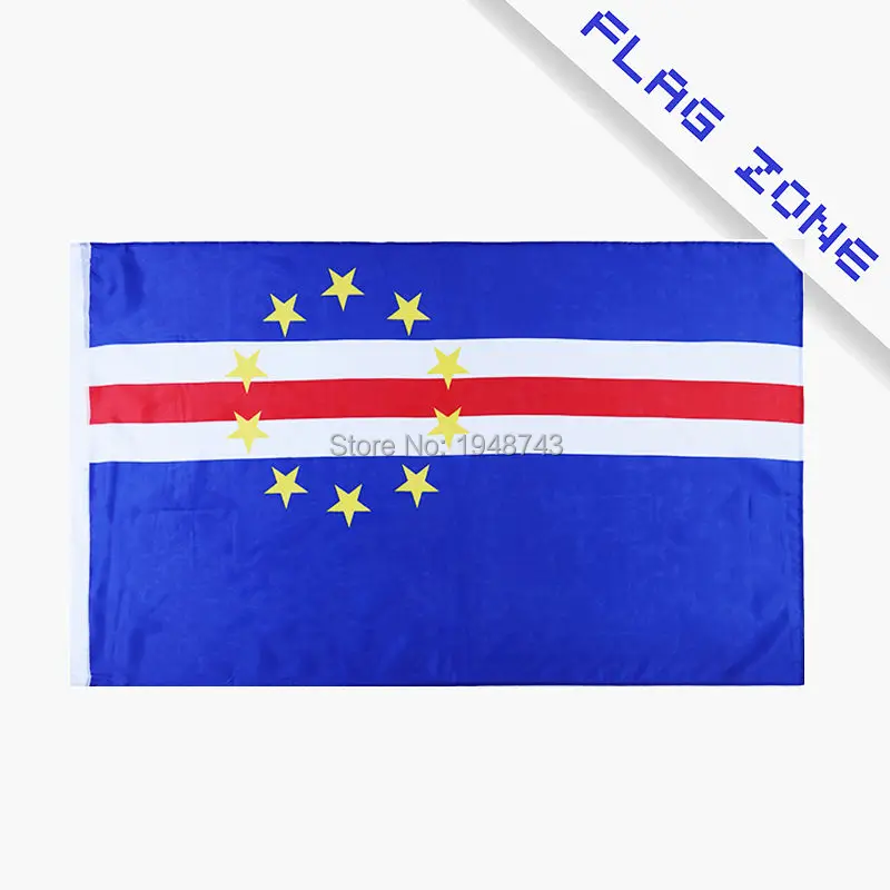 Кабо-Верде флаг из полиэстера, флаг 5*3 фута 150*90 см высокого качества Висячие и летающие