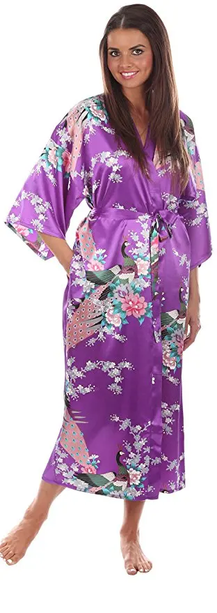 RB015 атласные шелковые халаты для невесты свадебное платье для девочек, одежда для сна, шелковая пижама Повседневное халат животного искусственный длинная ночная рубашка Для женщин кимоно XXXL