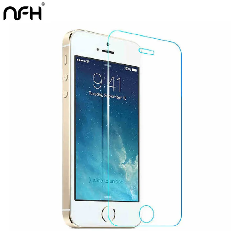5pcs Premium Tempered Glass for iPhone 5S X XR Xs Max