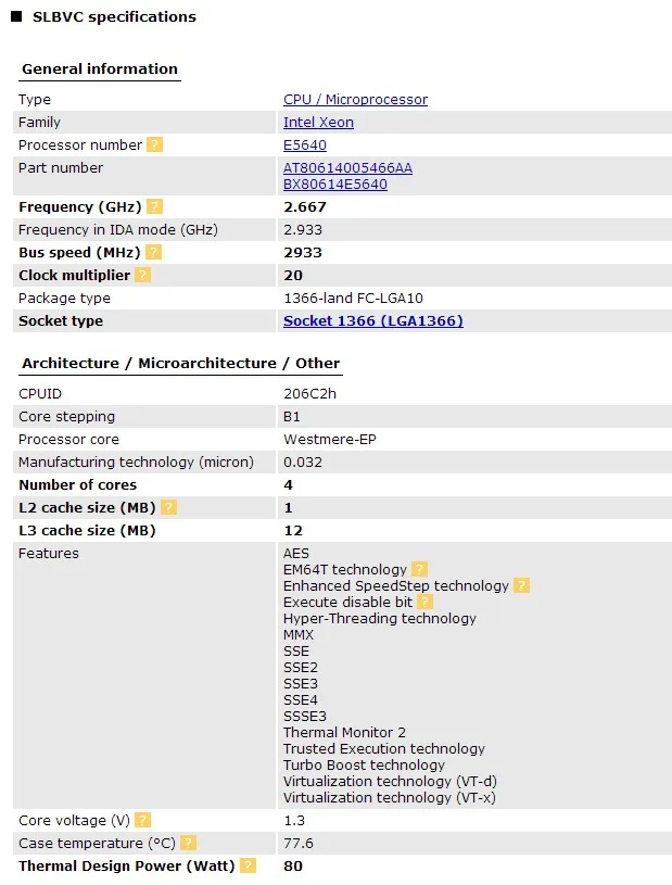 INTEL ЦП Xeon 2,66G/12 M cpu E5640 cpu Процессор LGA 1366 SLBVC поддержка X58 Материнская плата