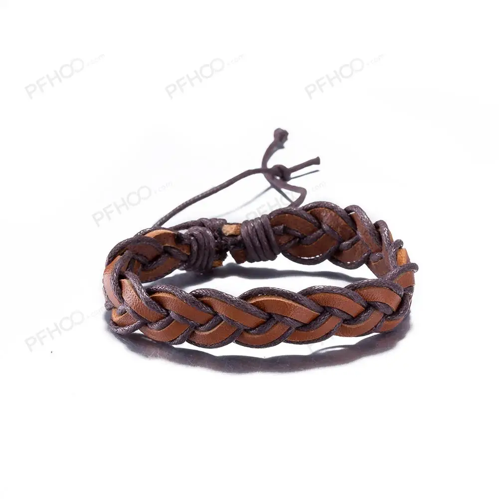 

2018 Fashion Jewelry Trendy Vintage Retro Leather Bracelet For Women Men Unisex Wrap Charm Female Friendship Gift