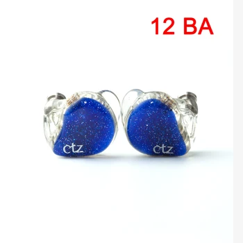 

CTZ DIY Custom Made 12BA Balanced Armature Unit Drivers 0.78mm 2 Pin Earphone DJ Noise Canceling Headphone for iPhone Android