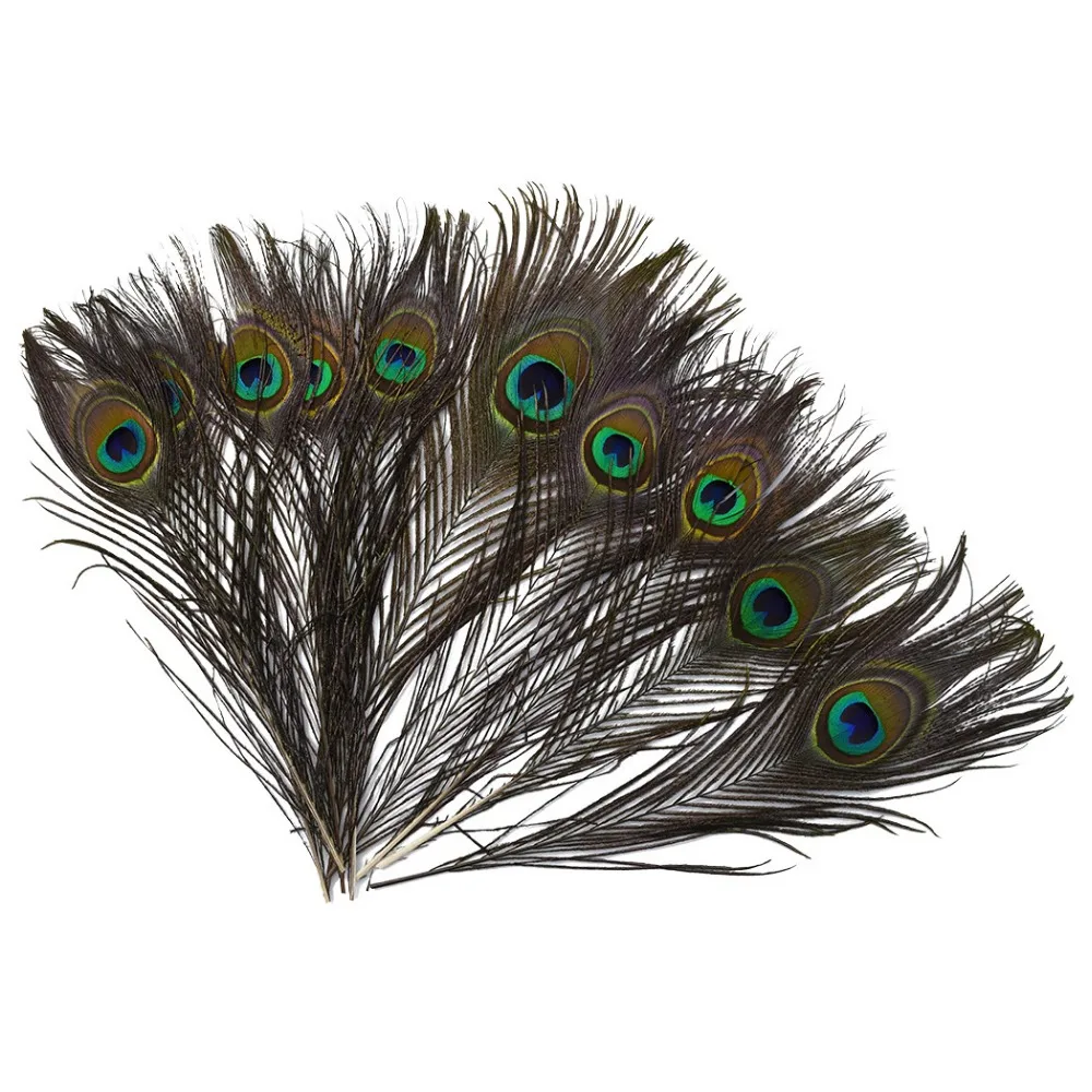 

10pcs/set natural peacock feathers eyes for DIY clothes decoration wedding party Ethnic Tribal Hair Jewelry Women Accessories