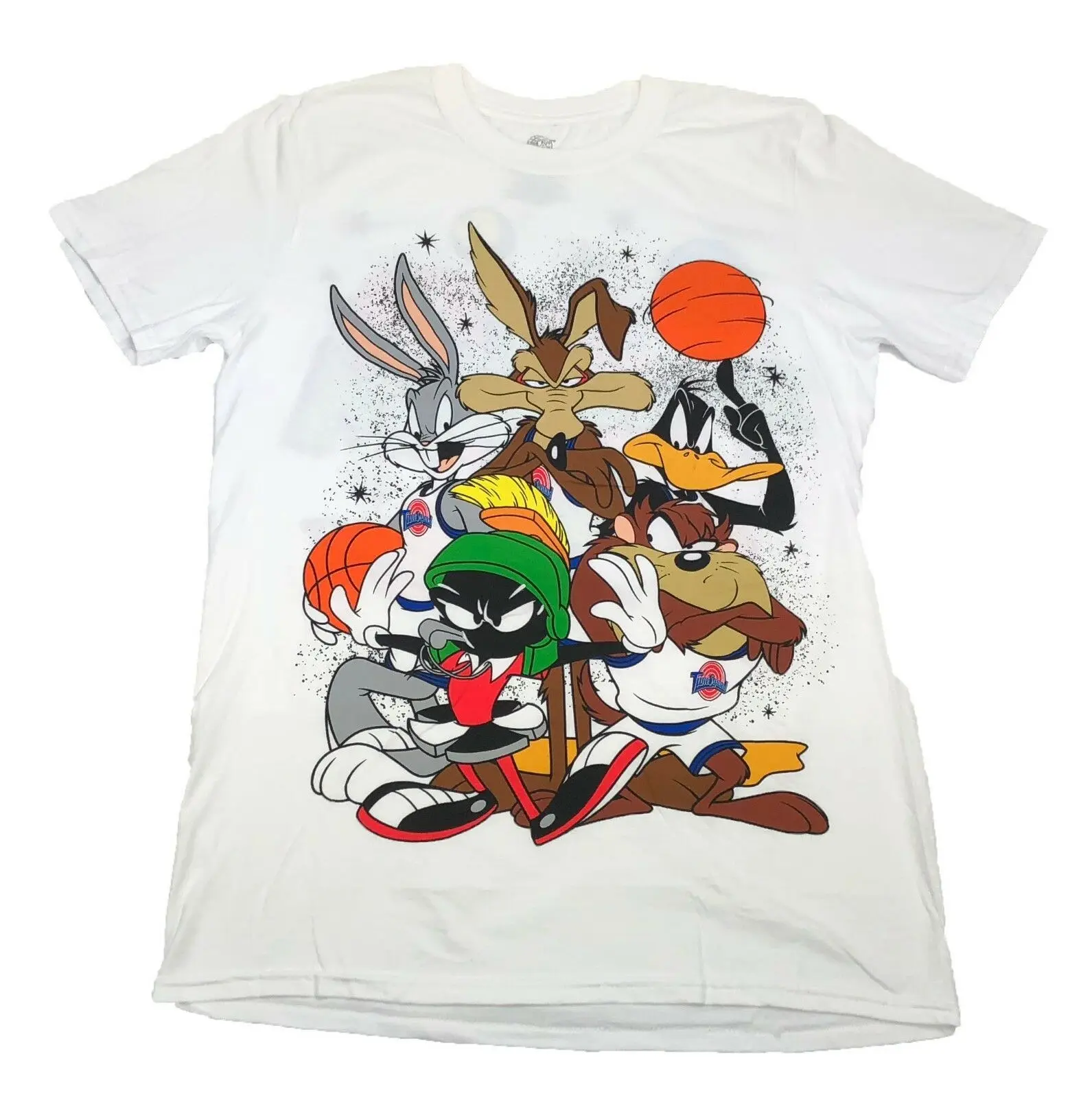 Космический Джем начинающий 5 Looney Tunes Bugs Daffy Taz Wile. Койот Для мужчин футболка для