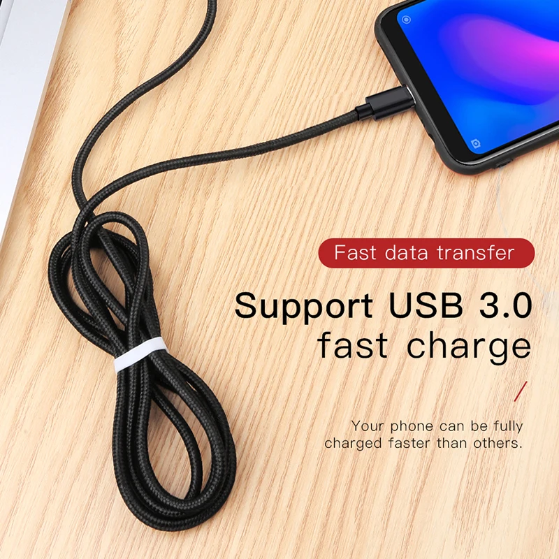 MOFI безопасный Micro USB кабель для Xiaomi Redmi Note 6 Pro Быстрая зарядка кабели для передачи данных Redmi 5 Plus S7 Edge нейлоновый провод Android зарядное устройство