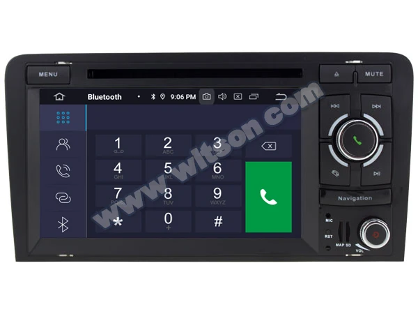 Top WITSON Android 9.0 with 8 Core 4GB RAM+64GB ROM CAR DVD PLAYER WITH GPS for AUDI A3 2003-2013 audio system with gps car radio 10