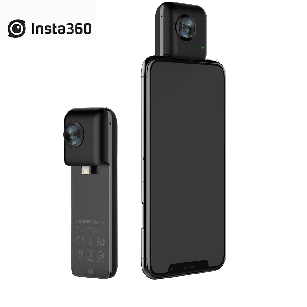 

Insta360 Nano 4K 20MP 360 VR Video Camera Panoramic Livestream Video Chat MultiView Video Camera for iPhone X/8/8 plus/77 plus