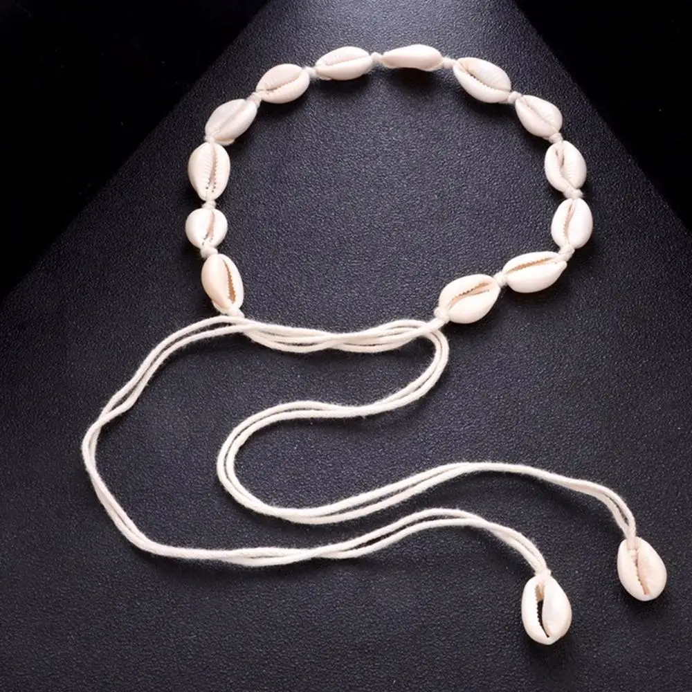 Bohemian Beach Tassel Necklace Natural Sea Shell Choker Chain Necklace Collar Boho Women Summer Beach Jewelry Shellhard