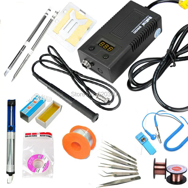 Goede Bakon 950D 110 V 220 V 75W Mini Draagbare Soldeerbout Digitale Bga Soldeerstation Met T13 I Tip voor FX 951 936 + Soldeer