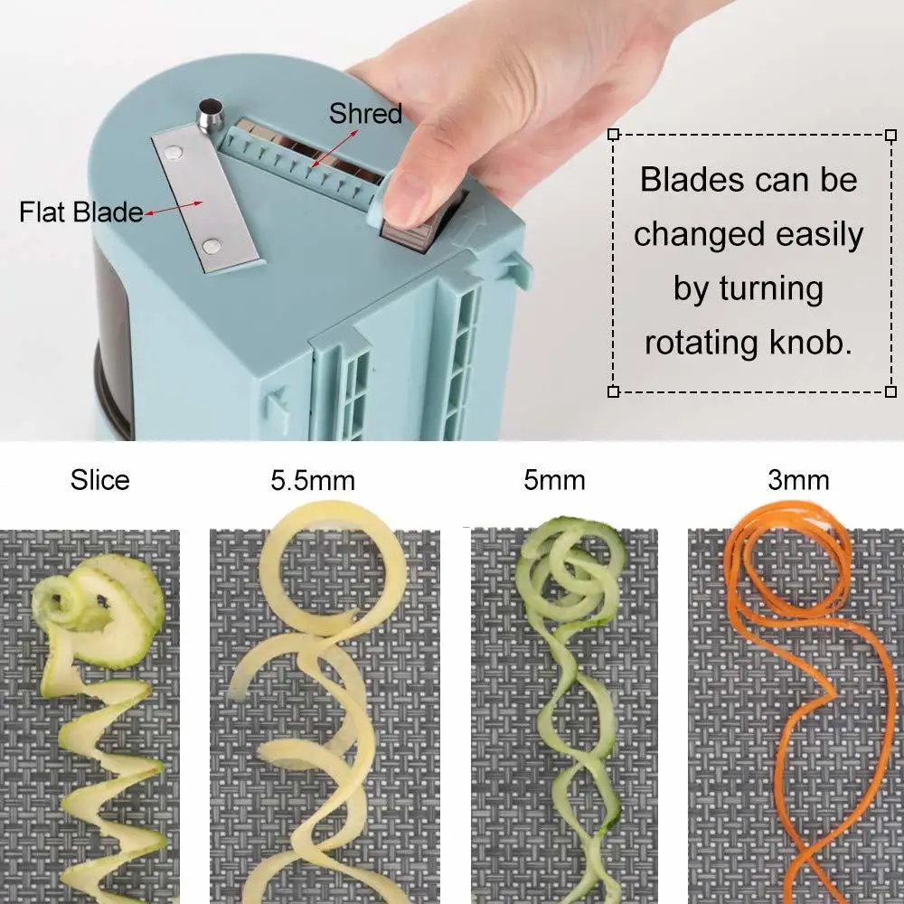 Спирально-Спиральная овощерезка салатная посуда овощная паста и мандолин салат овощерезка для спагетти пасты кухня