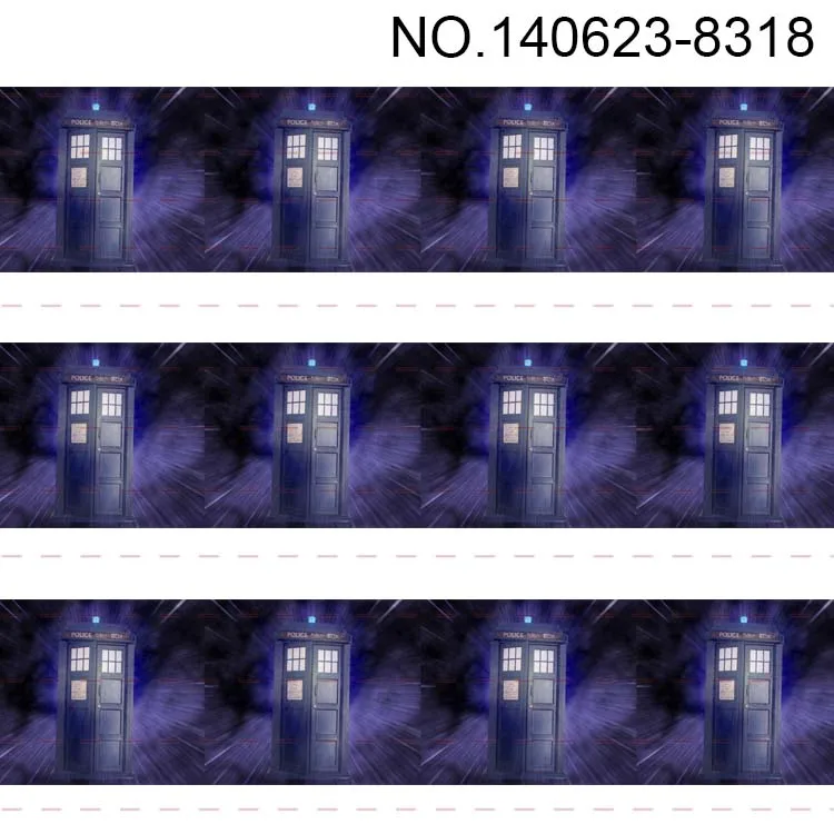 10yards- different sizes- Movie "Doctor who" grosgrain ribbon- Cartoon printed ribbon