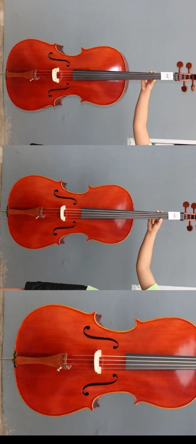 

4/4 Cello Old Birdeye Maple Spruce Nice Finished Powerful Sound Master #006