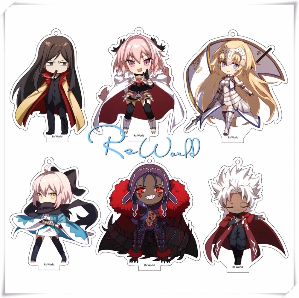 

Fate Grand Order Fate/Apocrypha Anime Joan of Arc Jeanne d'Arc Astolfo Okita Souji Shirou Keychain Acrylic Stand