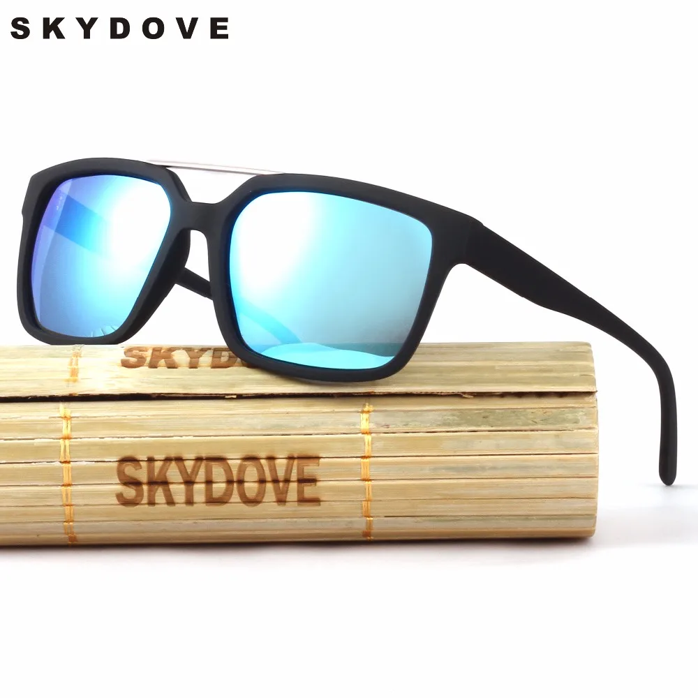 Skydove Для мужчин Солнцезащитные очки для женщин прямоугольник ацетат Ретро