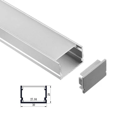 

U type Slim LED aluminum profile for led bar light wardrobe light counter light sales promotion aluminum led strip housing