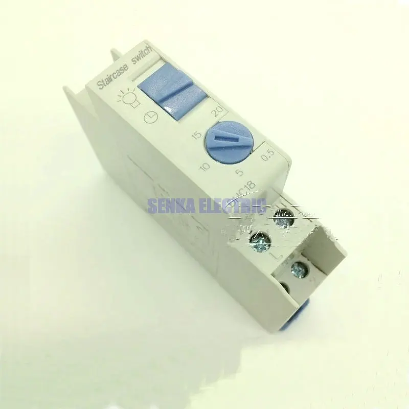 

DHC18 Din Rail Stair Lighting Automat Timer 220V 16A Staircase Time Delay Switch DHC 18