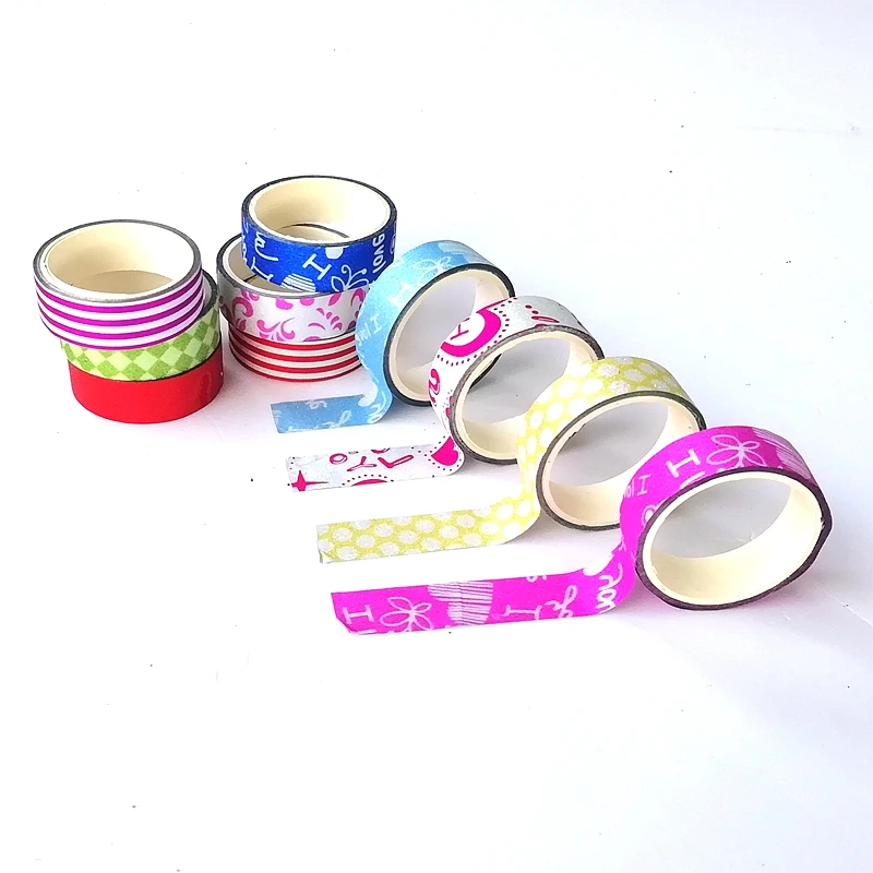 

Creative DIY Golden Powder and Golden Onion Tape Colorless Flash Tape DIY Hand Decorative Sticker 10 Colors/Barrel