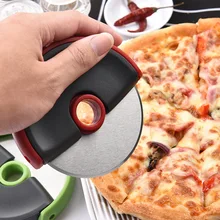 Практичный из нержавеющей стали для пиццы колеса круглый нож для пиццы резак пластиковая ручка торт хлеб круглый резка кухонный инвентарь для тонкой нарезки