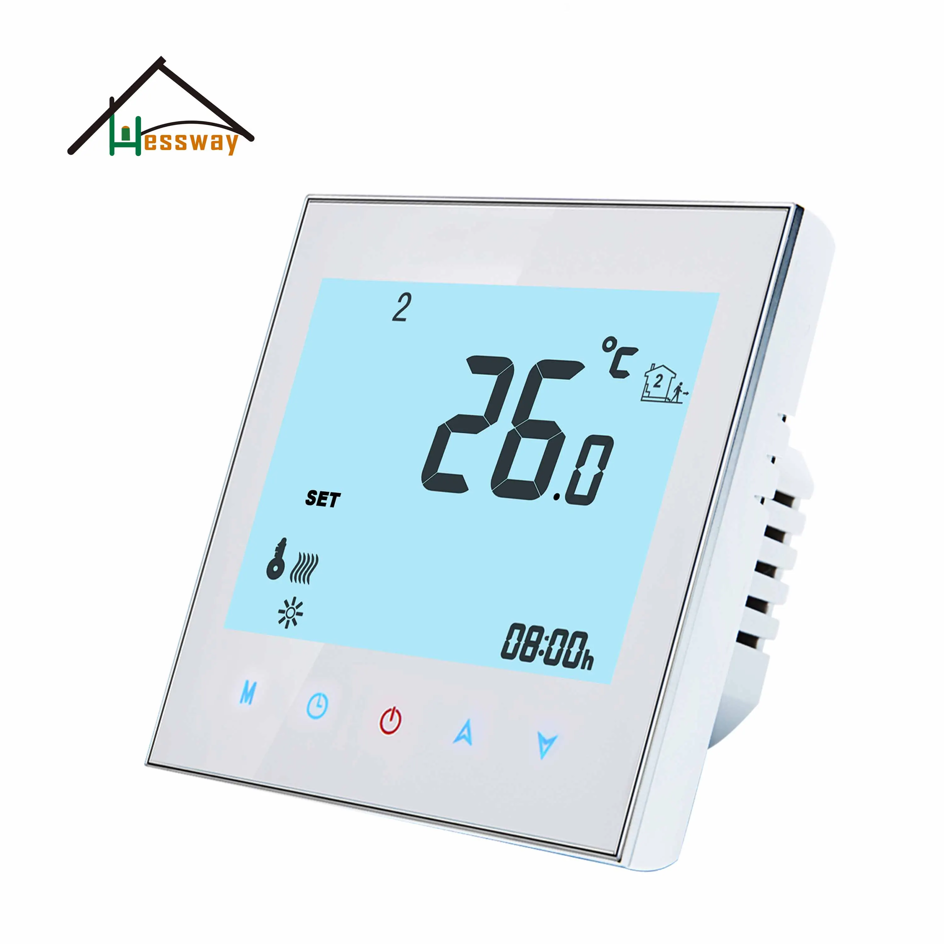 

HESSWAY 24v,95-240VAC 2P heat cool temp smart thermostat for 0-10V proportion output