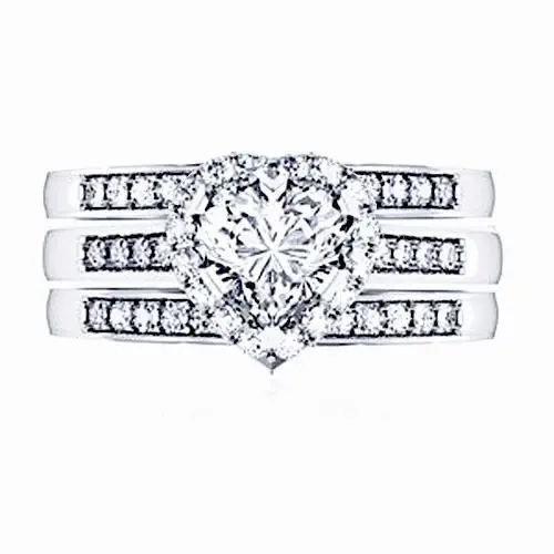Size5 11 Роскошные ювелирные изделия с грушевидной огранкой 10kt заполненные белым