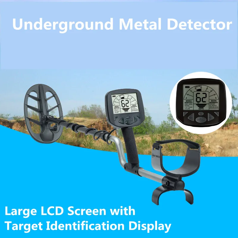 

Underground Metal Detector Waterproof Depth1.5m/2.5m Bonty Hunter Scanner Gold Digger with search coil